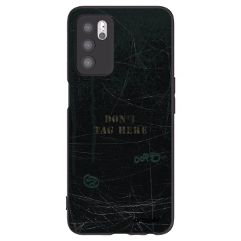 Picasee silikonový černý obal pro OPPO A16s - DON´T TAG