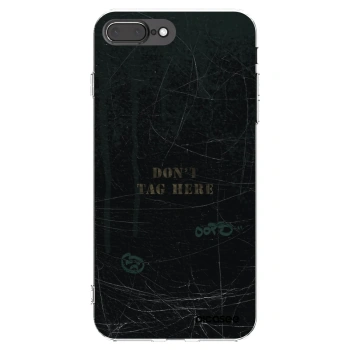Picasee silikonový průhledný obal pro Apple iPhone 8 Plus - DON´T TAG