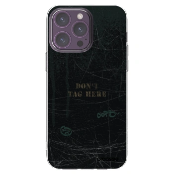 Picasee silikonový průhledný obal pro Apple iPhone 14 Pro Max - DON´T TAG