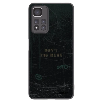 Picasee silikonový černý obal pro Xiaomi Redmi Note 11 Pro+ 5G - DON´T TAG