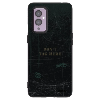 Picasee silikonový černý obal pro OnePlus 9 - DON´T TAG