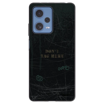 Picasee silikonový černý obal pro Xiaomi Redmi Note 12 Pro 5G - DON´T TAG