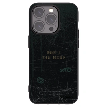 Picasee silikonový černý obal pro Apple iPhone 15 Pro - DON´T TAG