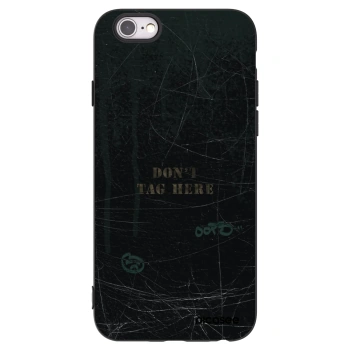 Picasee silikonový černý obal pro Apple iPhone 6/6S - DON´T TAG