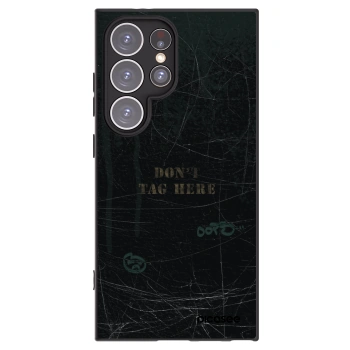 Picasee silikonový černý obal pro Samsung Galaxy S24 Ultra S928B 5G - DON´T TAG