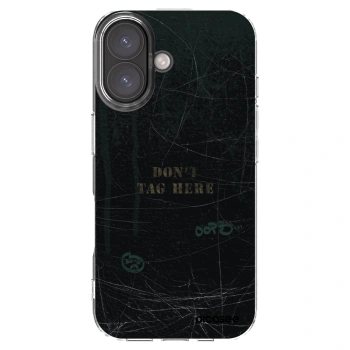 Picasee silikonový průhledný obal pro Apple iPhone 16 - DON´T TAG