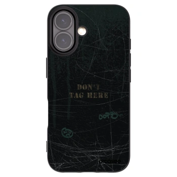 Picasee silikonový černý obal pro Apple iPhone 16 - DON´T TAG