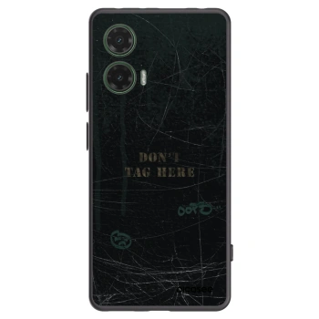 Picasee silikonový černý obal pro Motorola Moto G35 5G - DON´T TAG