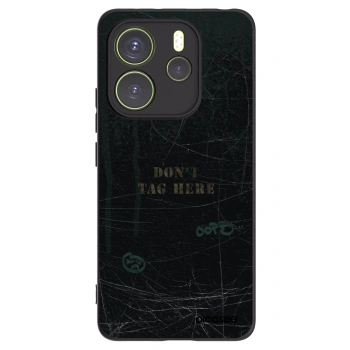 Picasee silikonový černý obal pro Xiaomi Redmi Note 14 4G - DON´T TAG