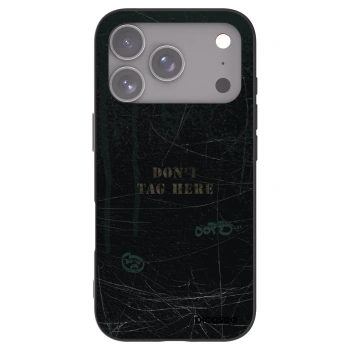 Picasee silikonový černý obal pro Apple iPhone 17 Pro - DON´T TAG