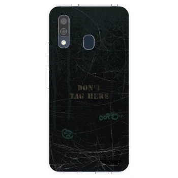 Picasee silikonový průhledný obal pro Samsung Galaxy A40 A405F - DON´T TAG