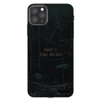 Picasee silikonový průhledný obal pro Apple iPhone 11 Pro Max - DON´T TAG