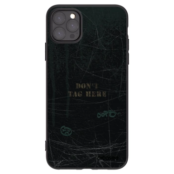 Picasee silikonový černý obal pro Apple iPhone 11 Pro Max - DON´T TAG