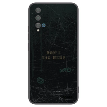 Picasee silikonový černý obal pro Huawei Nova 5T - DON´T TAG
