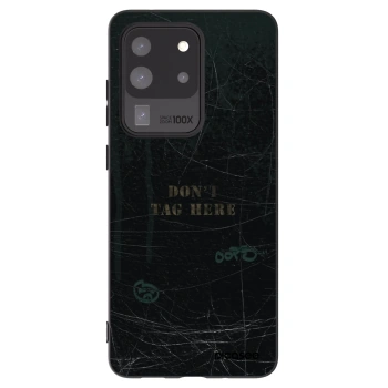 Picasee silikonový černý obal pro Samsung Galaxy S20 Ultra 5G G988F - DON´T TAG