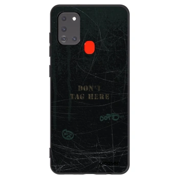 Picasee silikonový černý obal pro Samsung Galaxy A21s - DON´T TAG