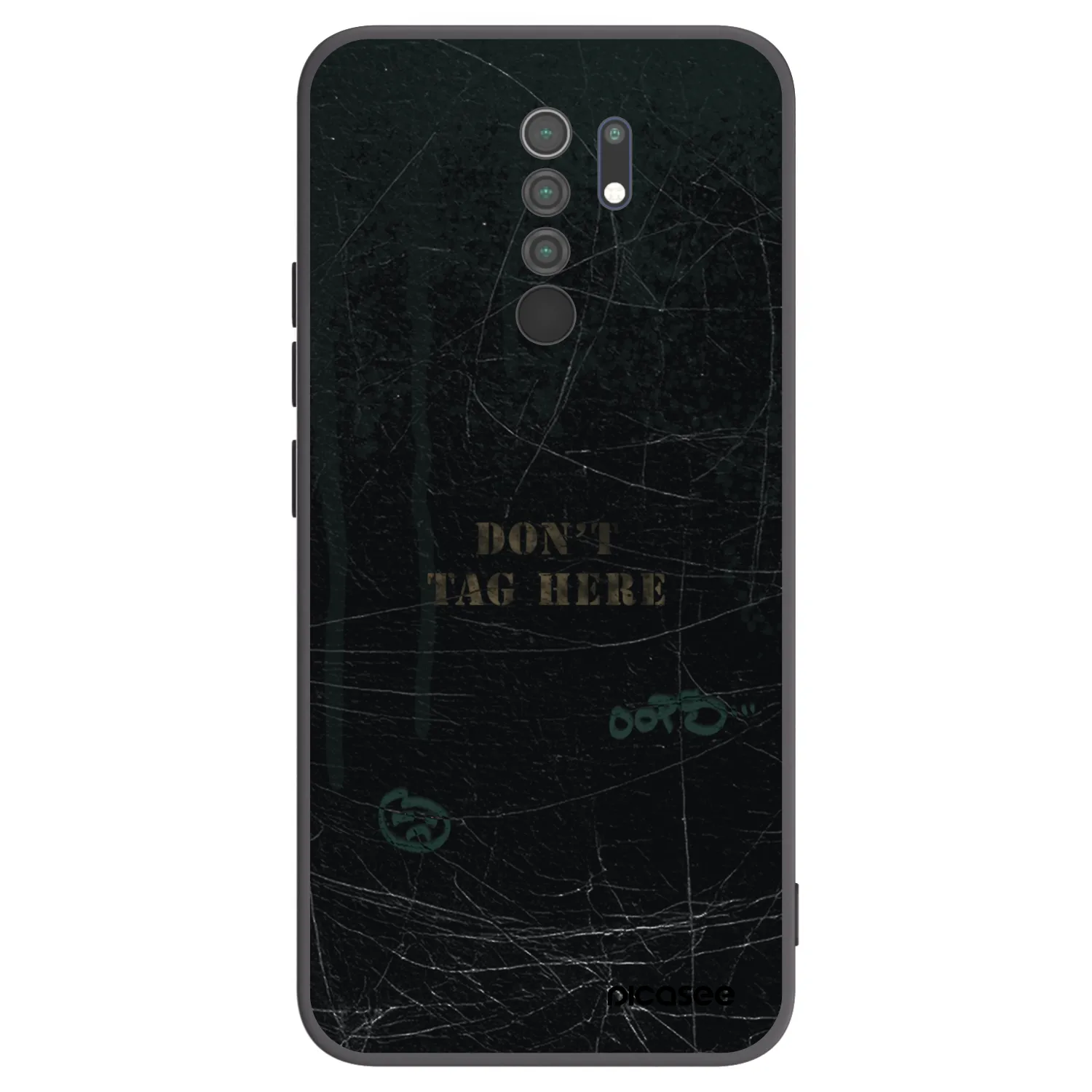Picasee silikonový černý obal pro Xiaomi Redmi 9 - DON´T TAG