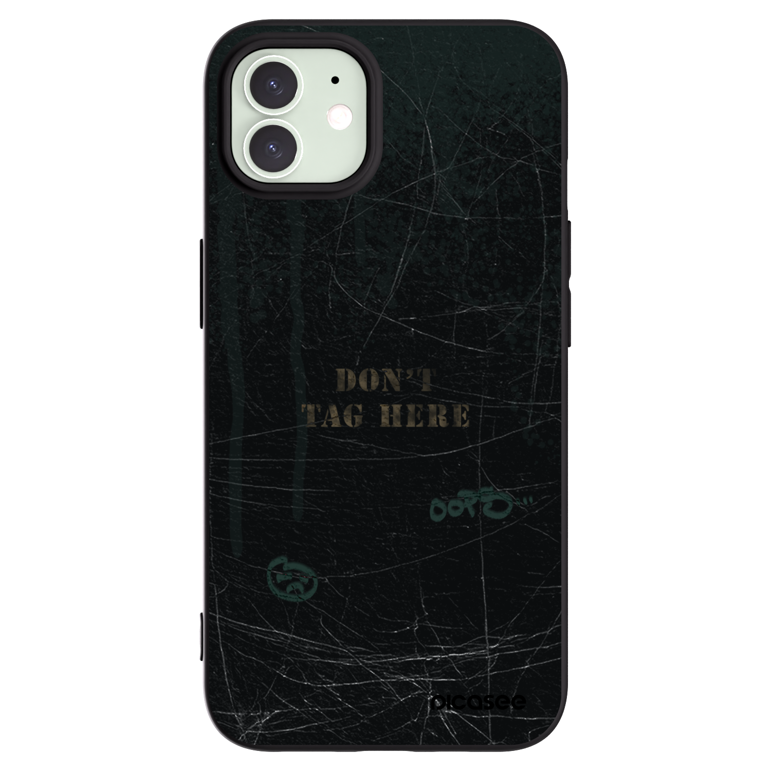 Picasee silikonový černý obal pro Apple iPhone 12 - DON´T TAG