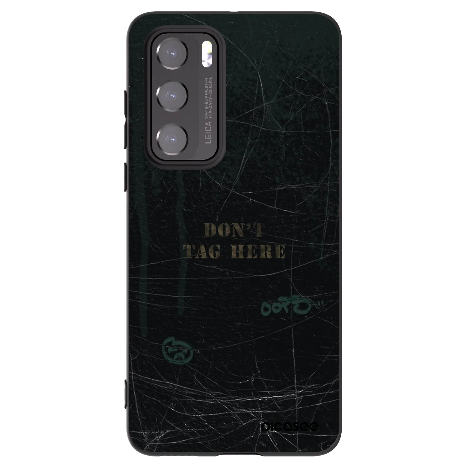 Picasee silikonový černý obal pro Huawei P40 - DON´T TAG