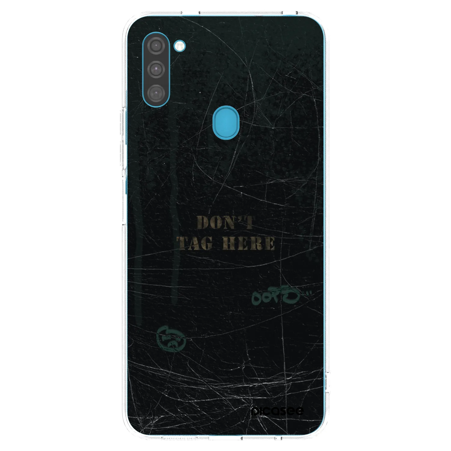 Picasee silikonový průhledný obal pro Samsung Galaxy M11 - DON´T TAG