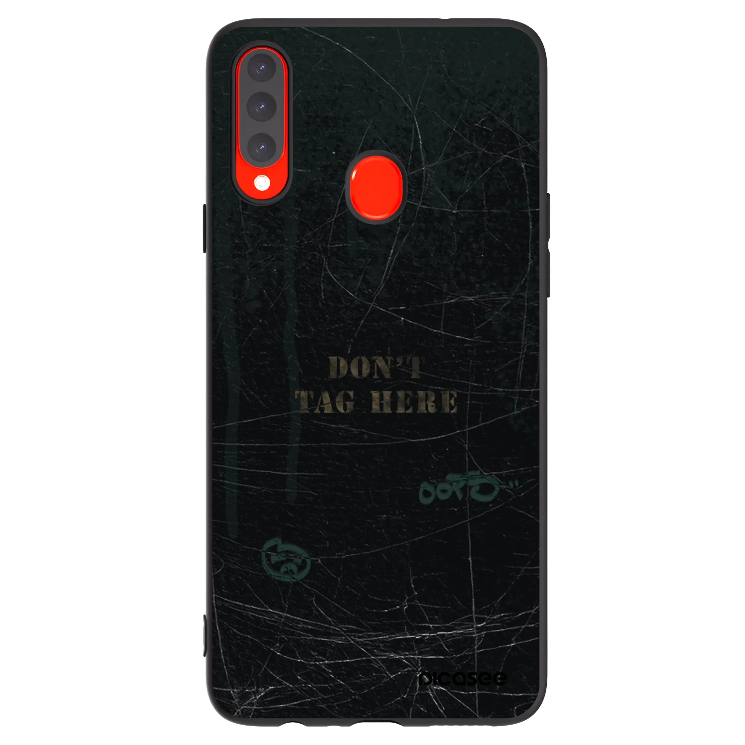 Picasee silikonový černý obal pro Samsung Galaxy A20s - DON´T TAG