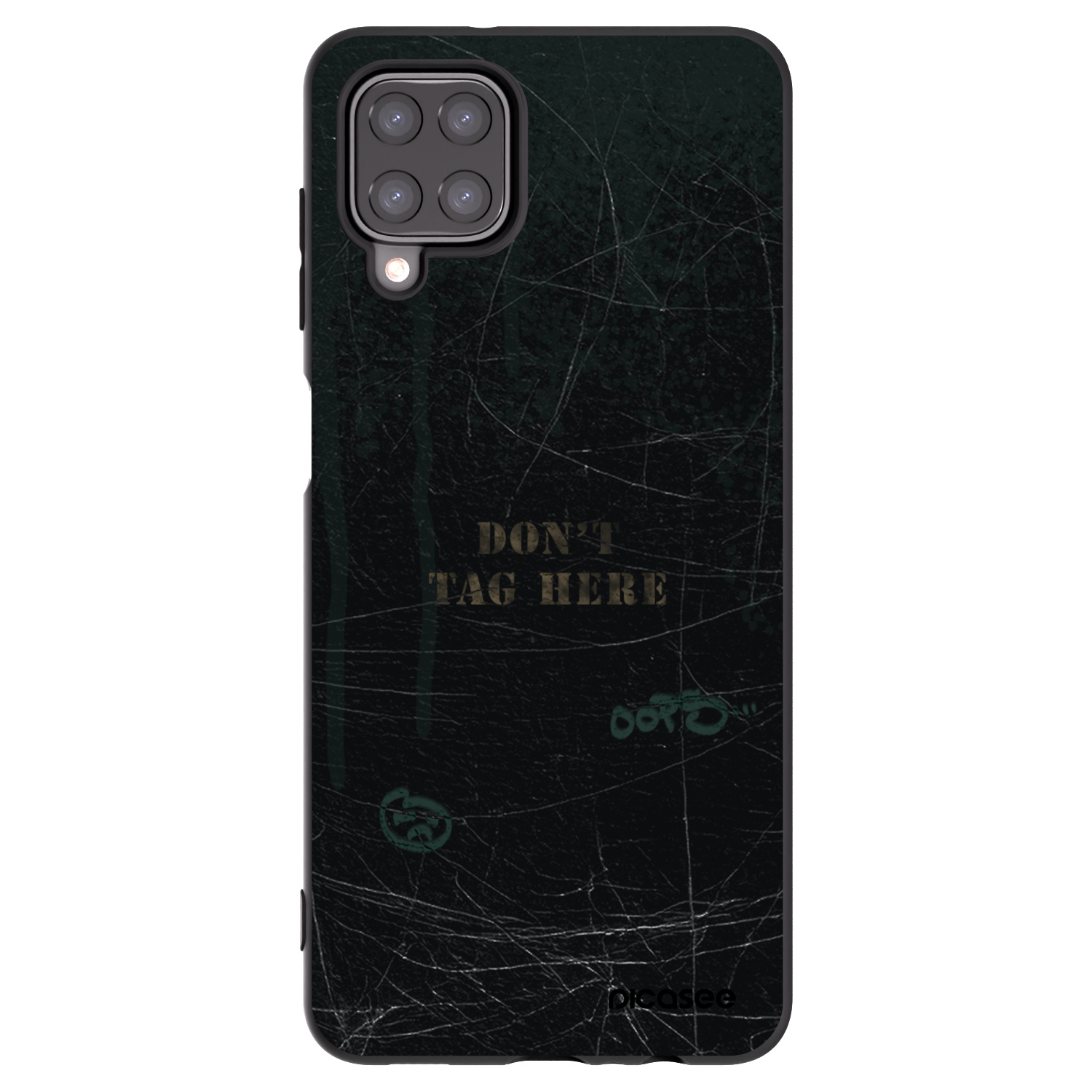 Picasee silikonový černý obal pro Samsung Galaxy A12 A125F - DON´T TAG
