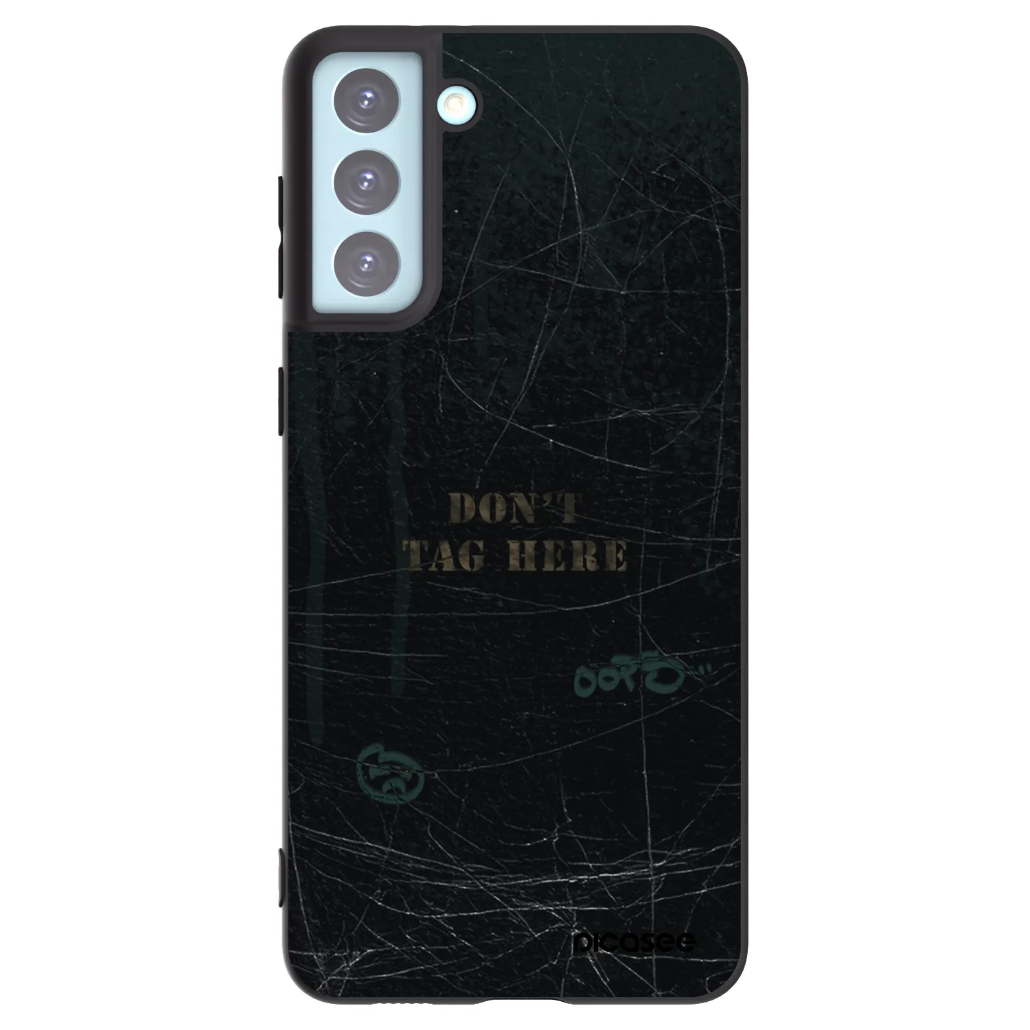 Picasee silikonový černý obal pro Samsung Galaxy S21+ 5G G996F - DON´T TAG
