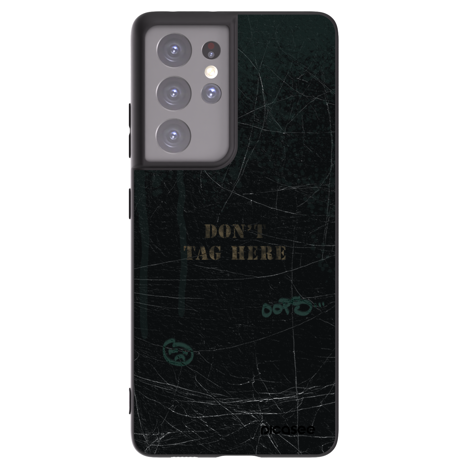 Picasee silikonový černý obal pro Samsung Galaxy S21 Ultra 5G G998B - DON´T TAG