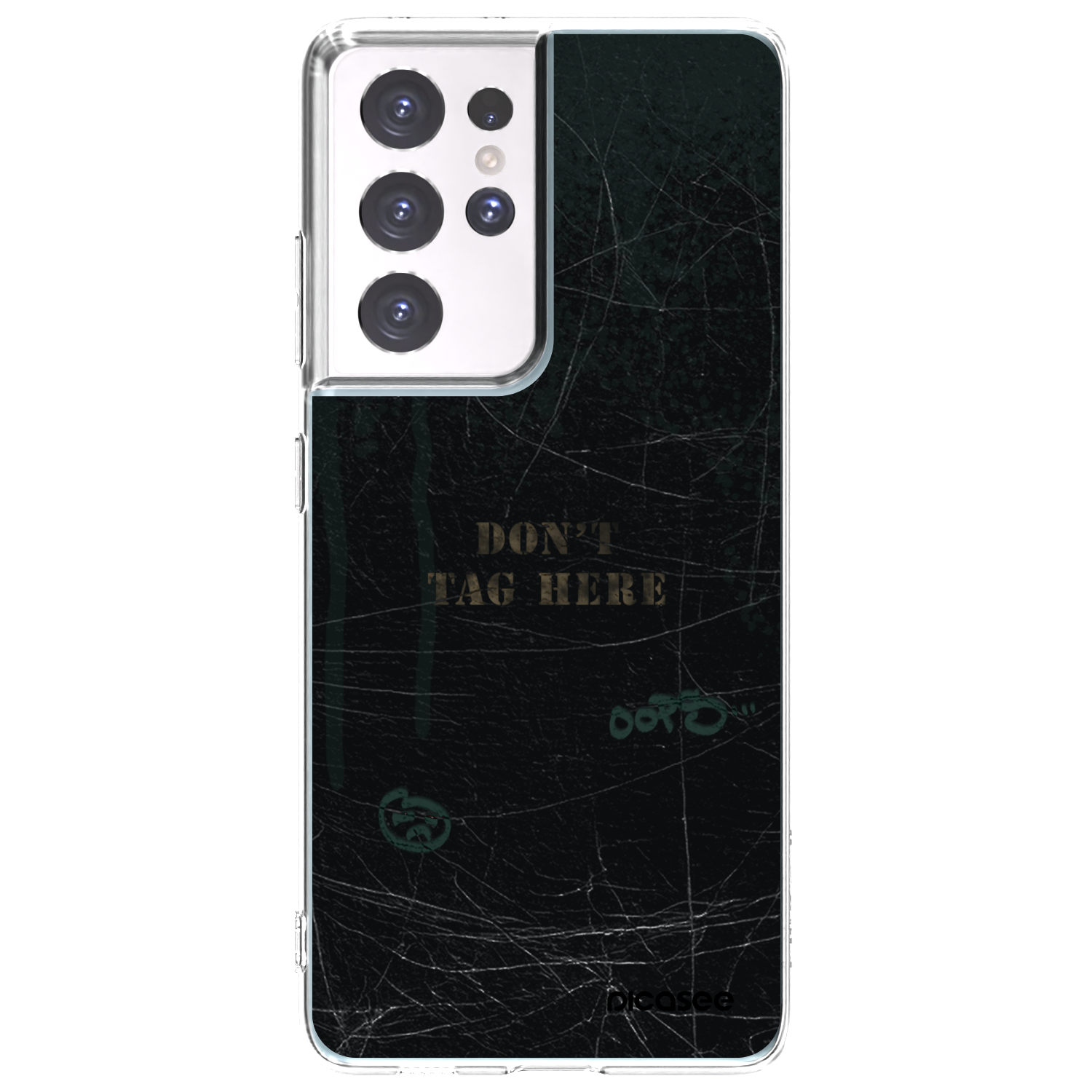 Picasee silikonový průhledný obal pro Samsung Galaxy S21 Ultra 5G G998B - DON´T TAG