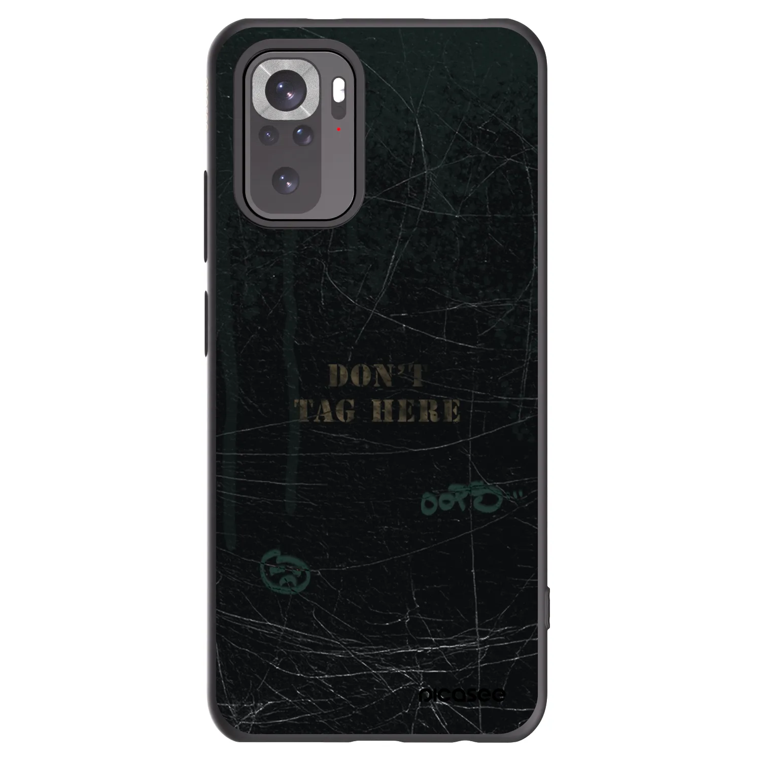 Picasee silikonový černý obal pro Xiaomi Redmi Note 10 - DON´T TAG