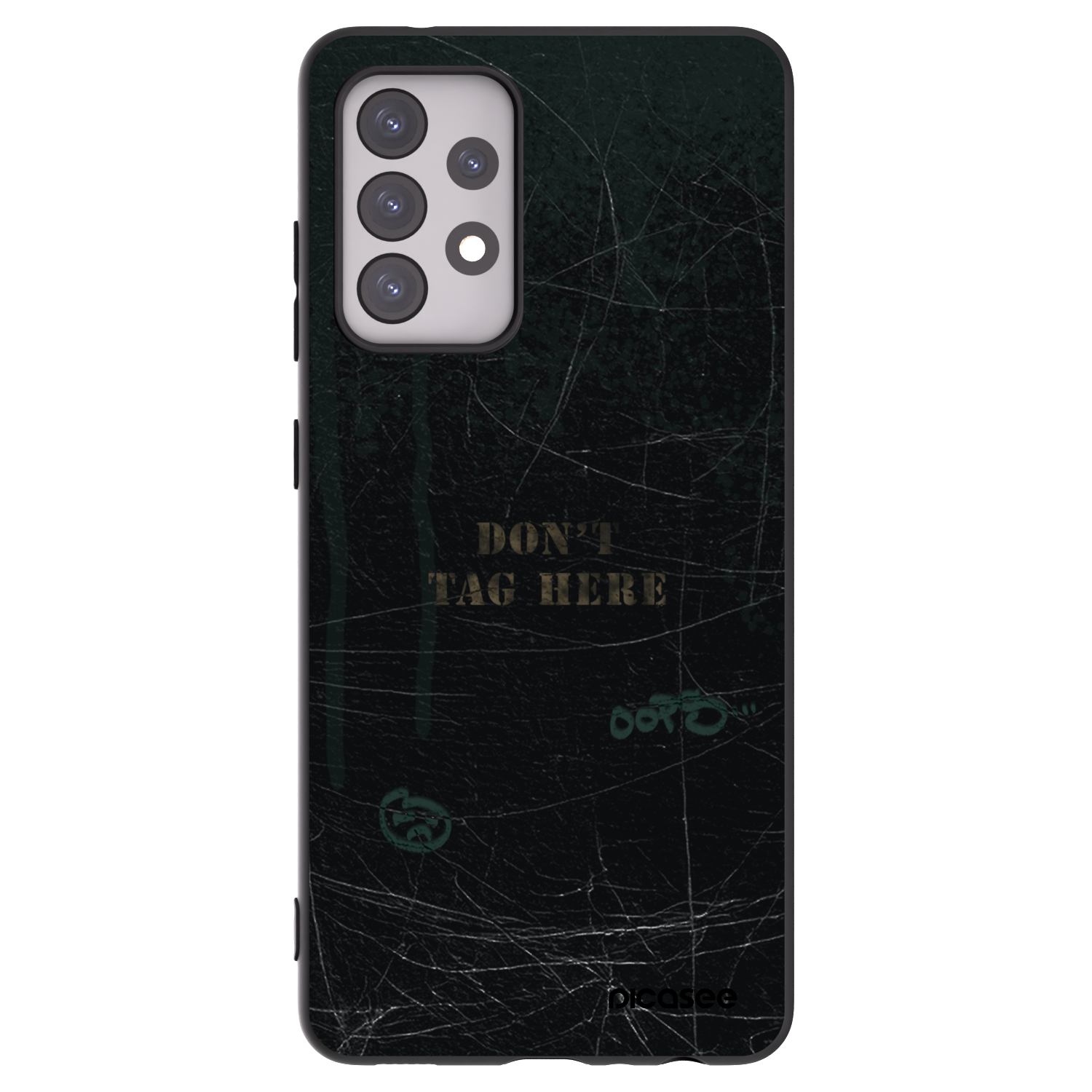 Picasee silikonový černý obal pro Samsung Galaxy A52 5G A525F - DON´T TAG