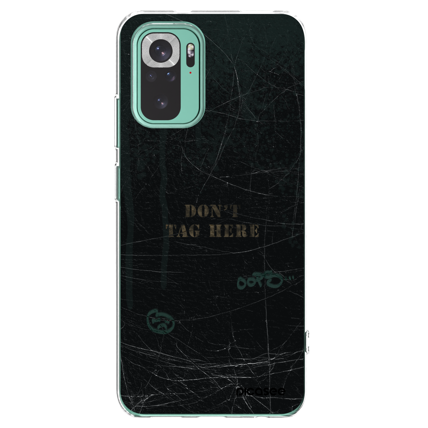 Picasee silikonový průhledný obal pro Xiaomi Redmi Note 10 Pro - DON´T TAG