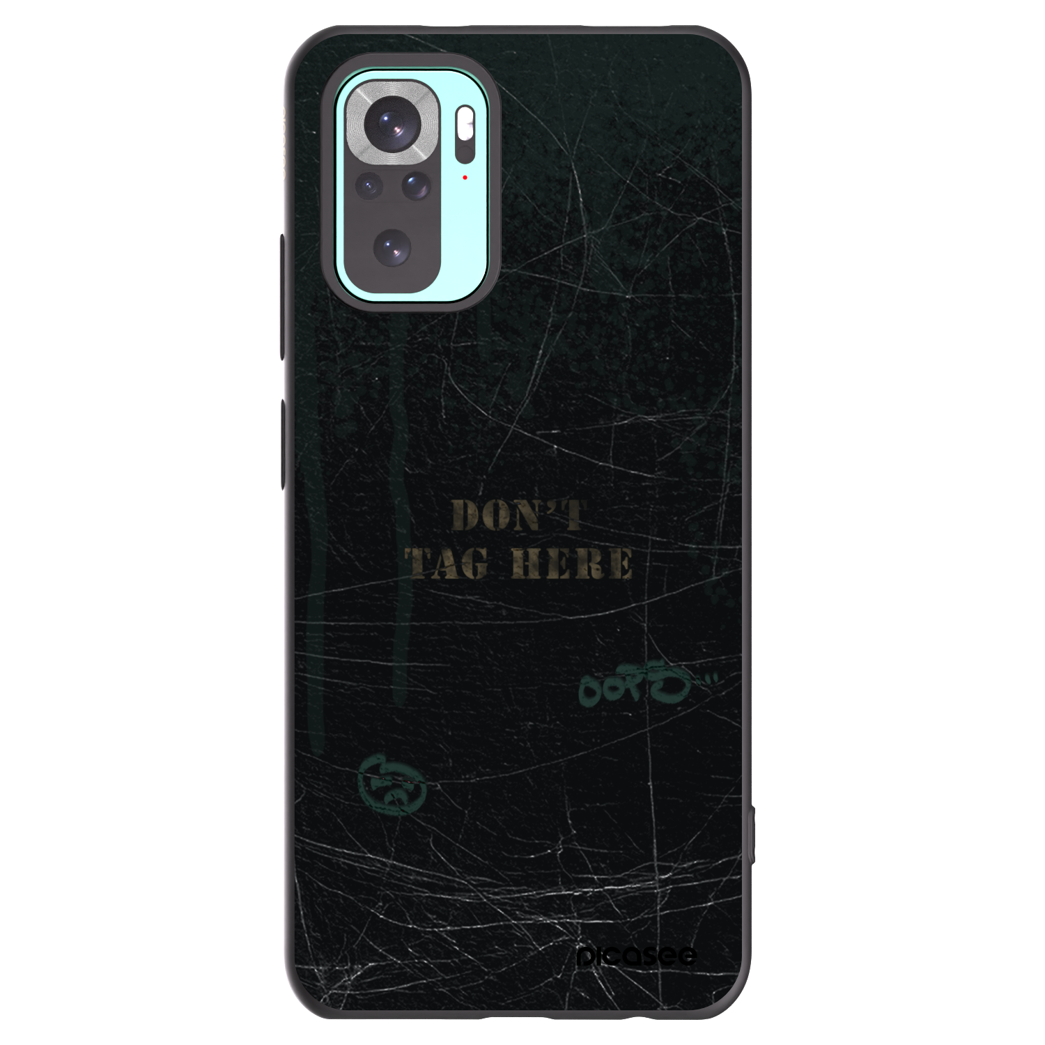 Picasee silikonový černý obal pro Xiaomi Redmi Note 10 Pro - DON´T TAG