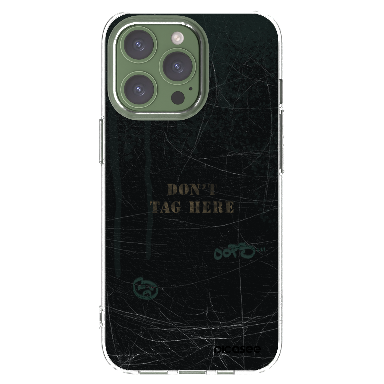 Picasee silikonový průhledný obal pro Apple iPhone 13 Pro - DON´T TAG