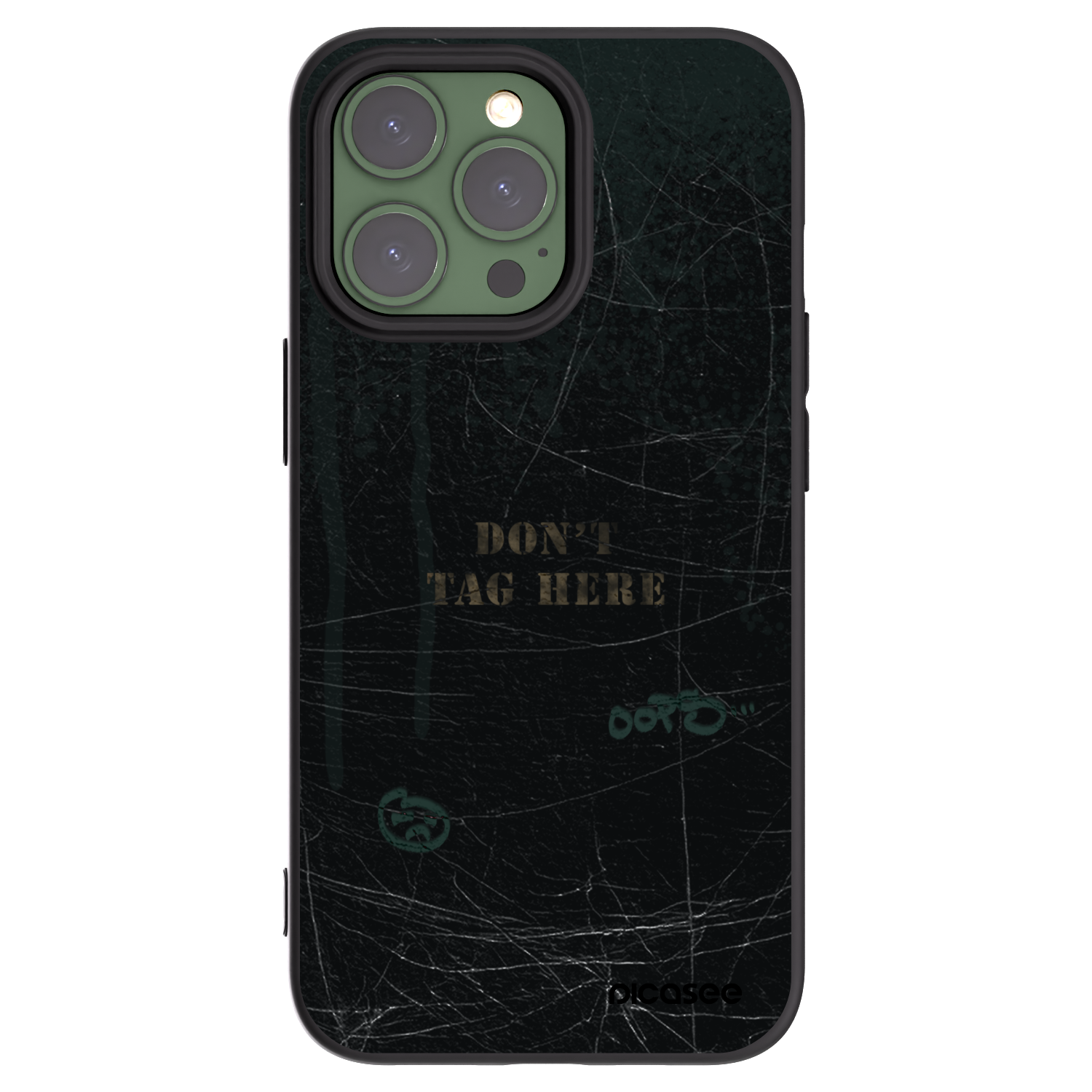 Picasee silikonový černý obal pro Apple iPhone 13 Pro - DON´T TAG