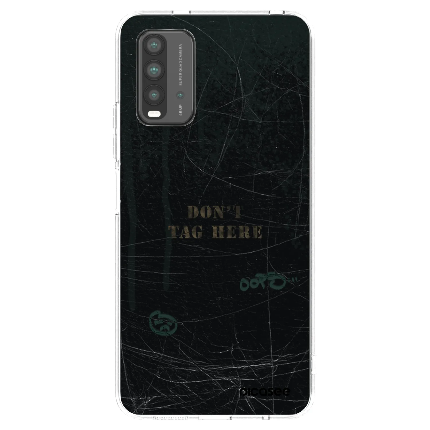 Picasee silikonový průhledný obal pro Xiaomi Redmi 9T - DON´T TAG