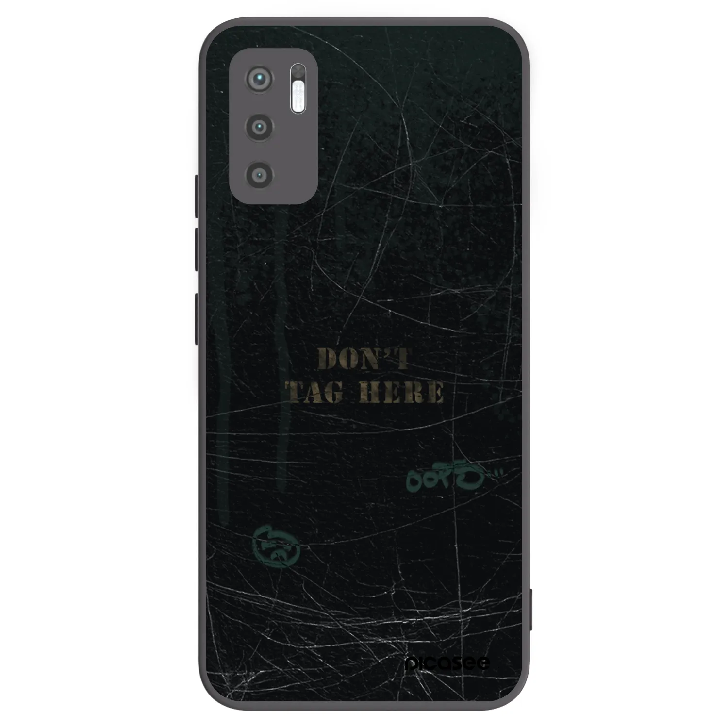 Picasee silikonový černý obal pro Xiaomi Redmi Note 10 5G - DON´T TAG