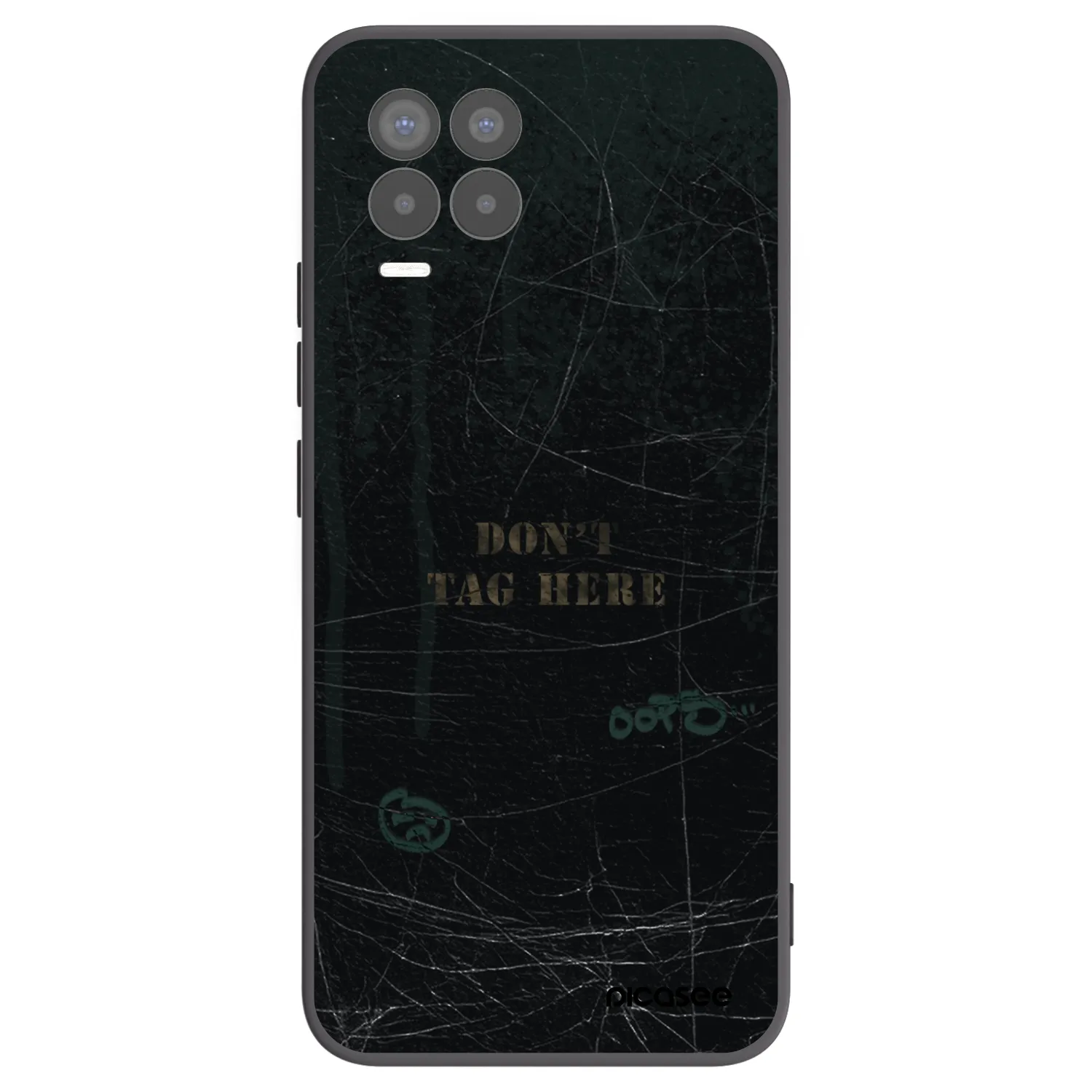 Picasee silikonový černý obal pro Realme 8 Pro - DON´T TAG