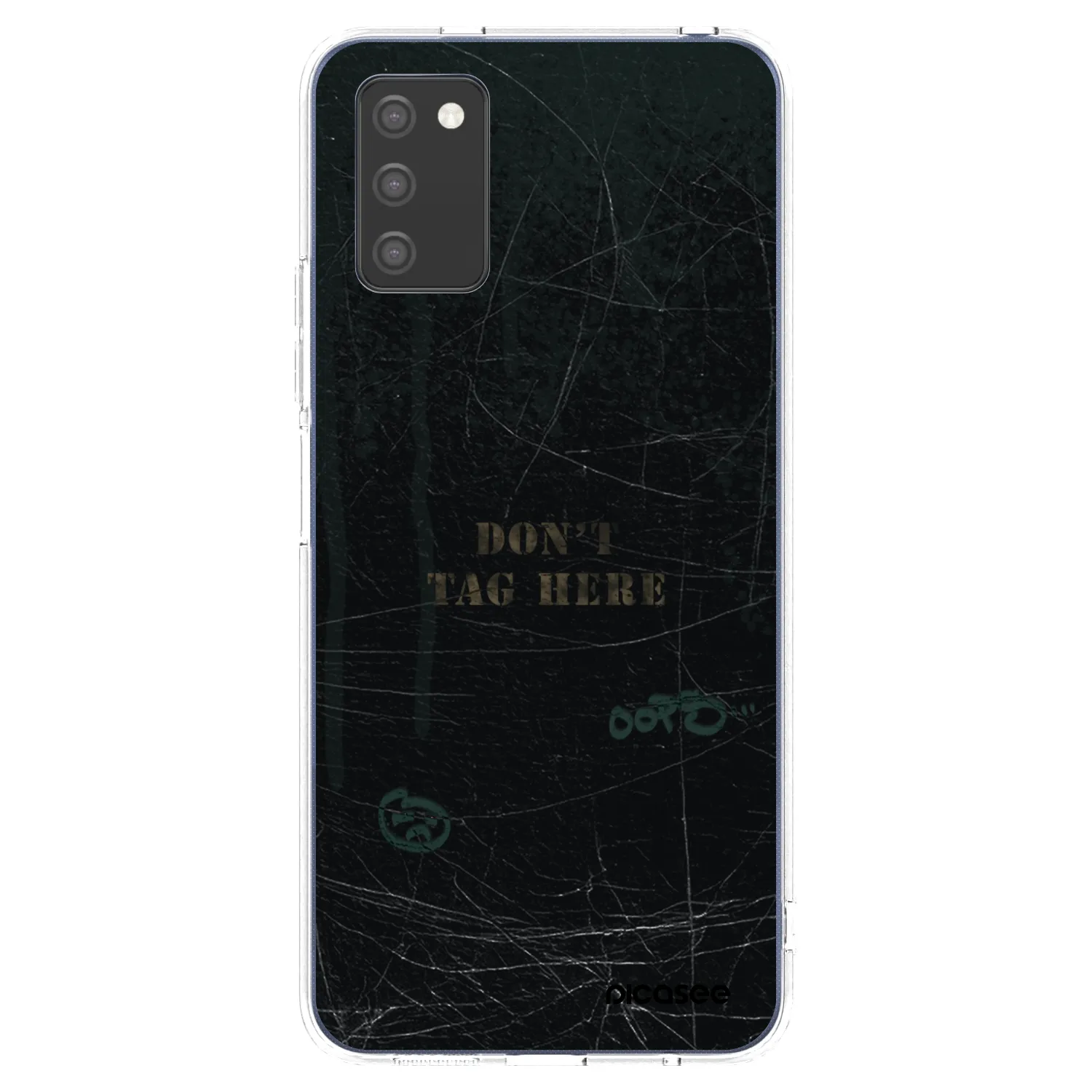 Picasee silikonový průhledný obal pro Samsung Galaxy A02s A025G - DON´T TAG