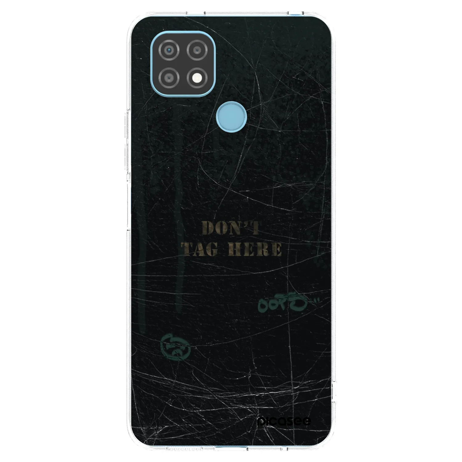 Picasee silikonový průhledný obal pro Realme C21 - DON´T TAG