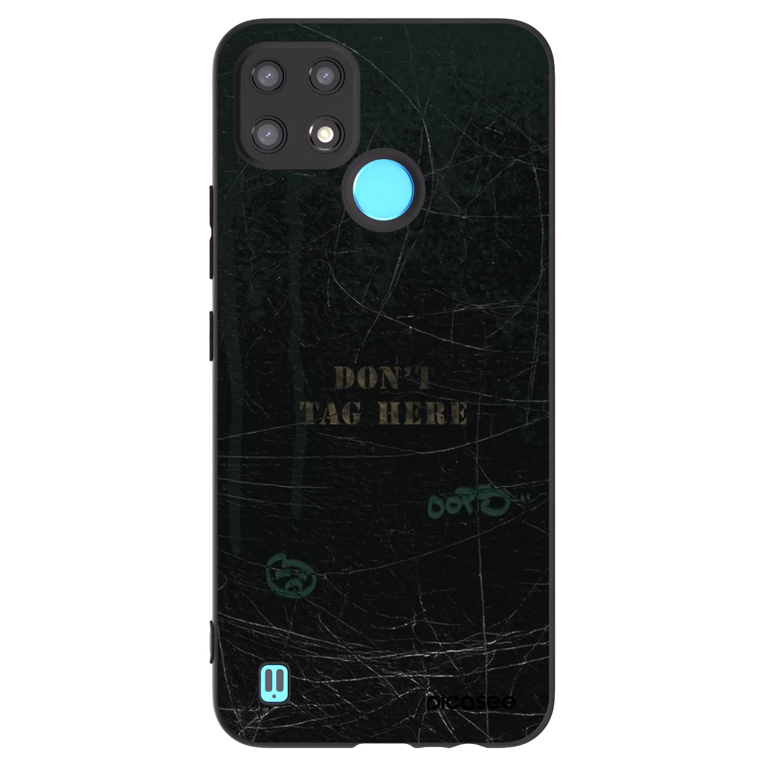 Picasee silikonový černý obal pro Realme C21 - DON´T TAG