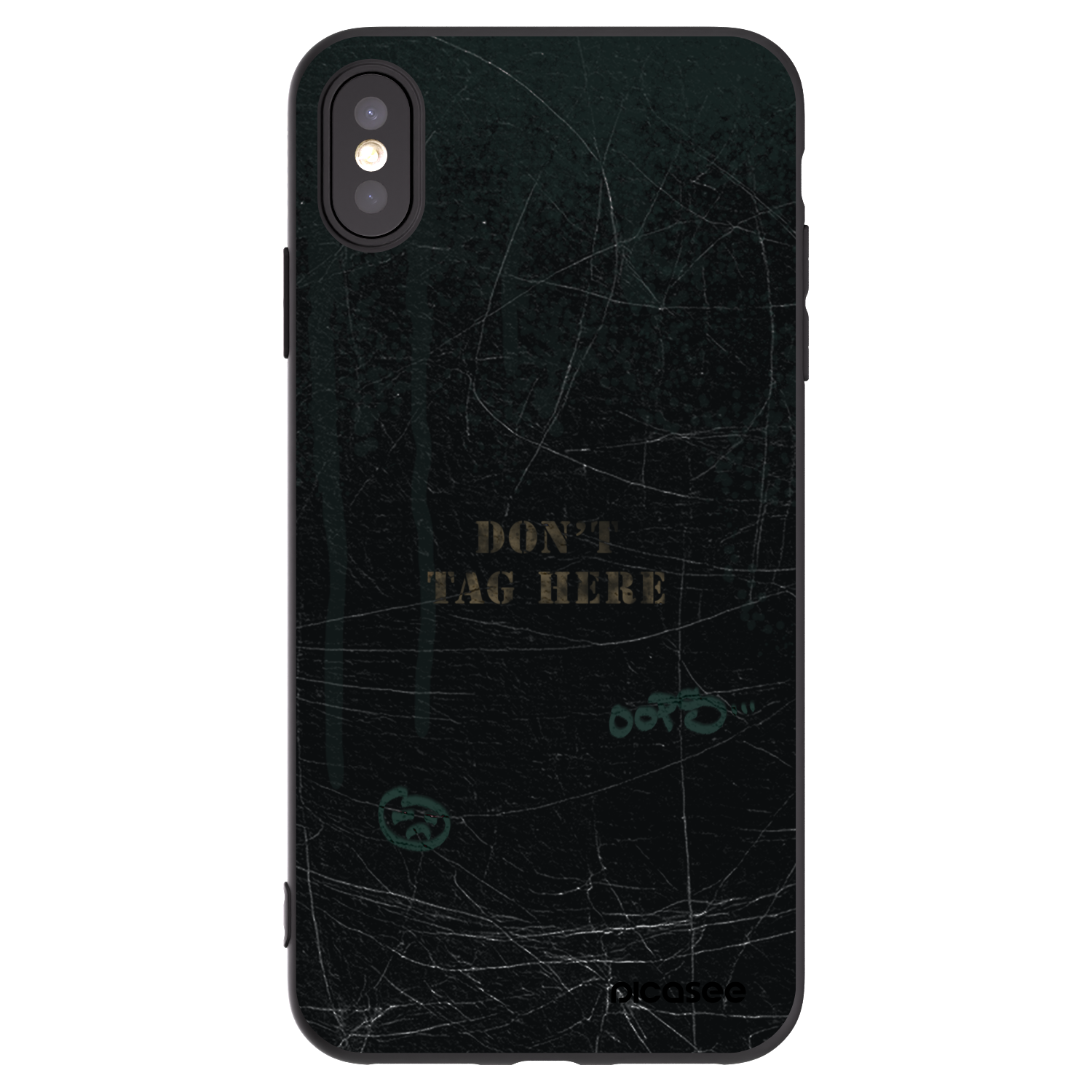 Picasee silikonový černý obal pro Apple iPhone XS Max - DON´T TAG