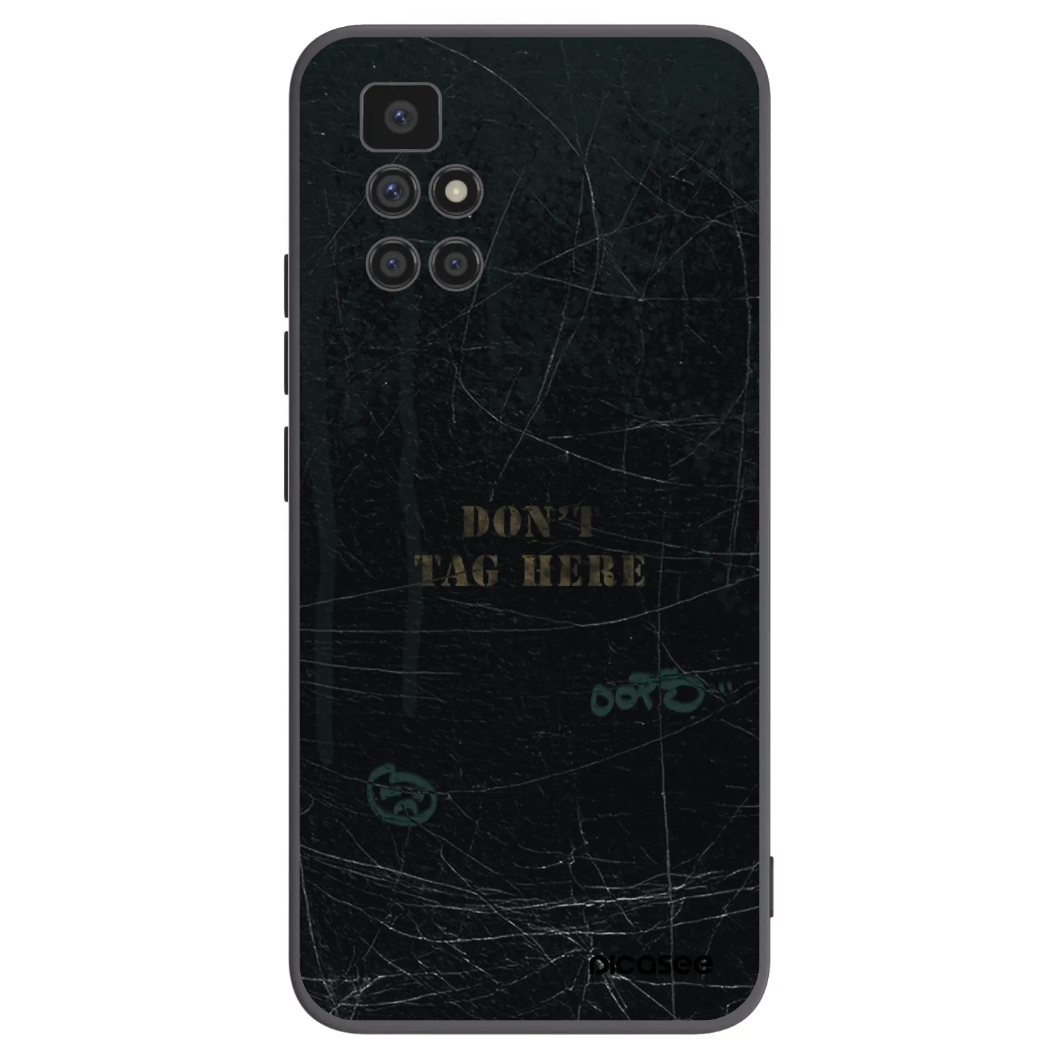 Picasee silikonový černý obal pro Xiaomi Redmi 10 - DON´T TAG