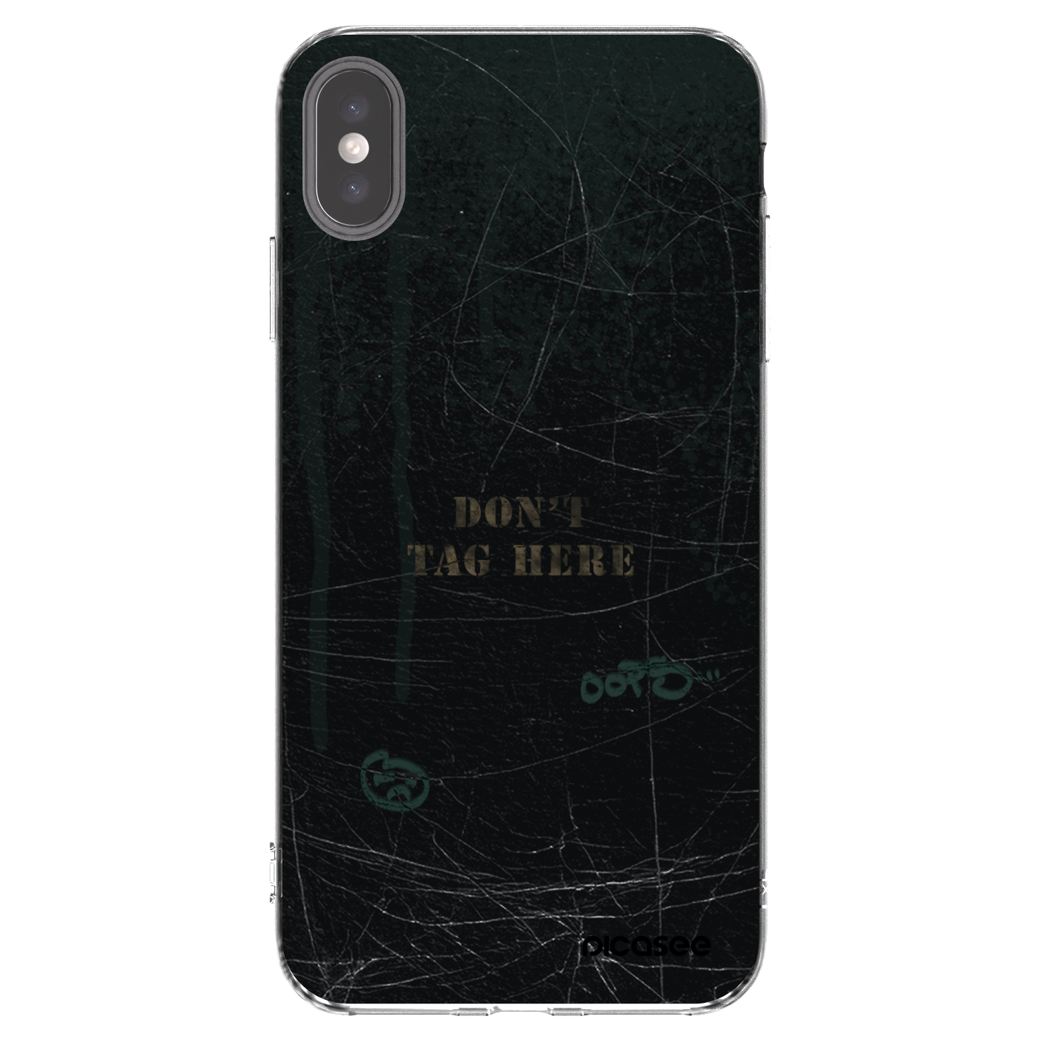 Picasee silikonový průhledný obal pro Apple iPhone XS Max - DON´T TAG