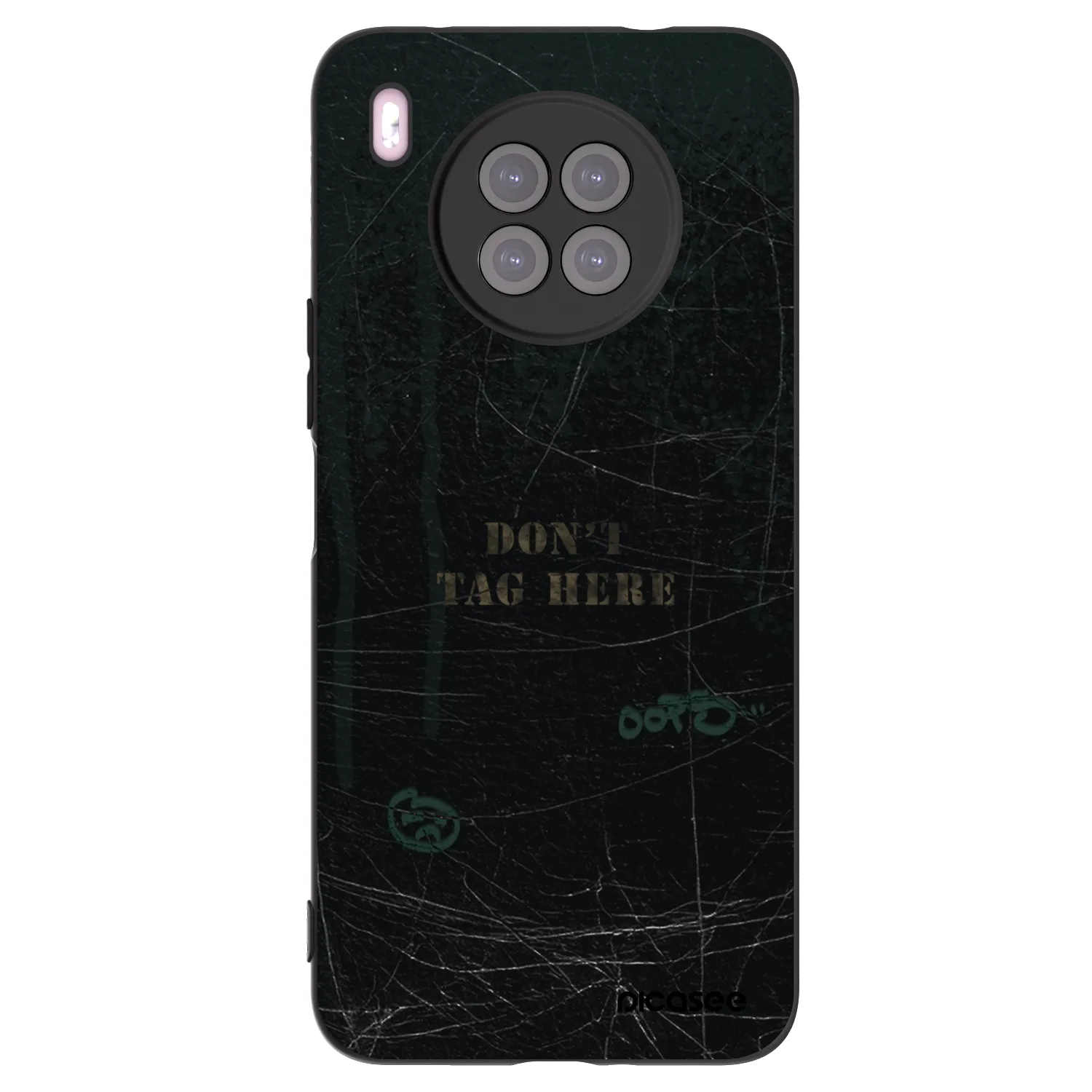 Picasee silikonový černý obal pro Huawei Nova 8i - DON´T TAG