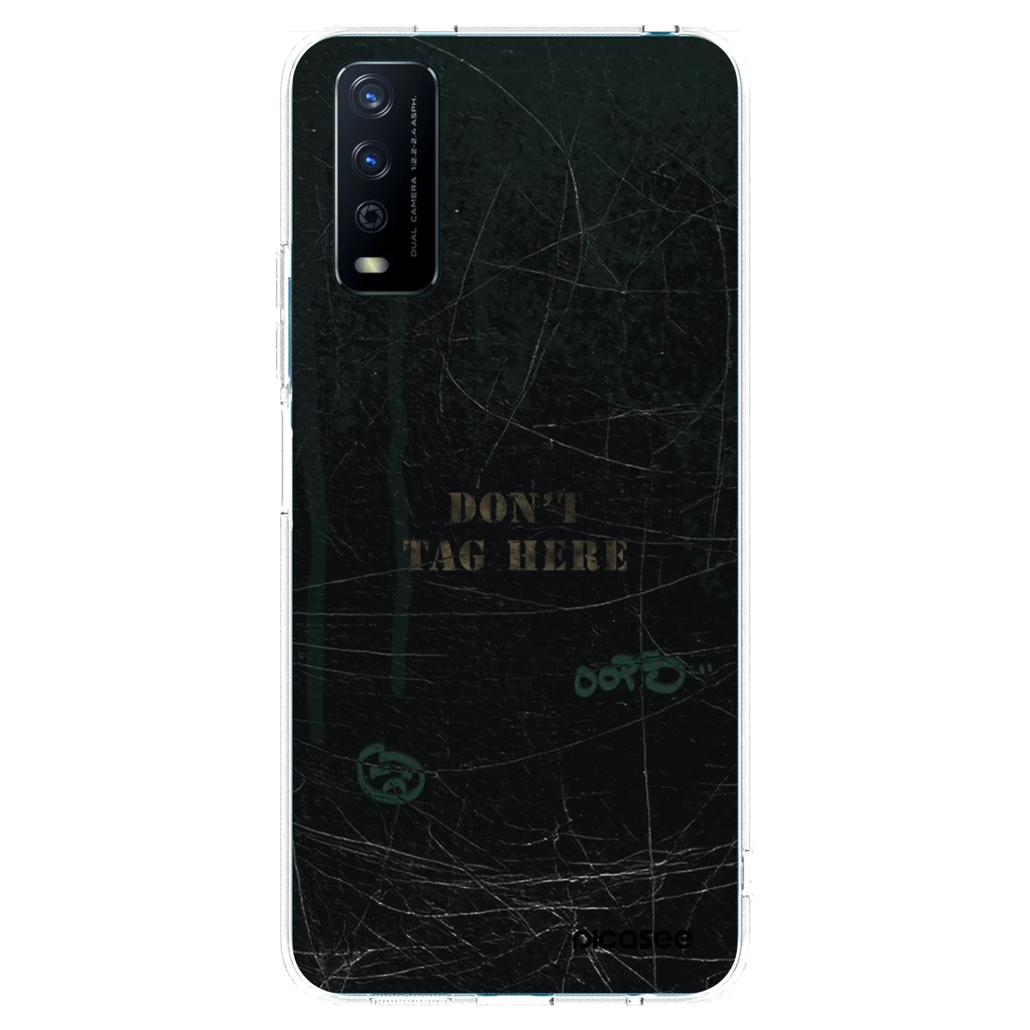 Picasee silikonový průhledný obal pro Vivo Y11s - DON´T TAG