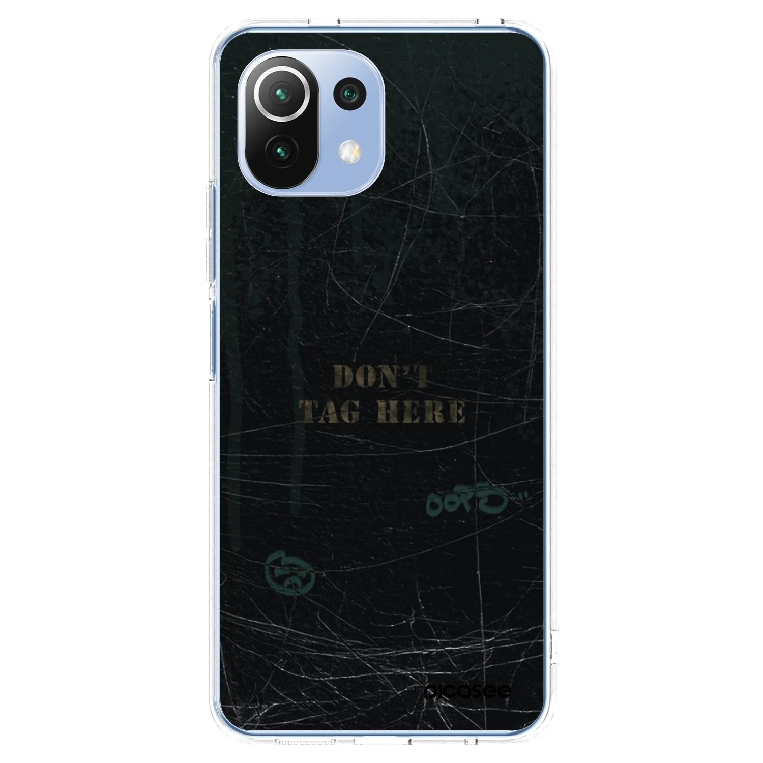 Picasee silikonový průhledný obal pro Xiaomi 11 Lite 5G NE - DON´T TAG