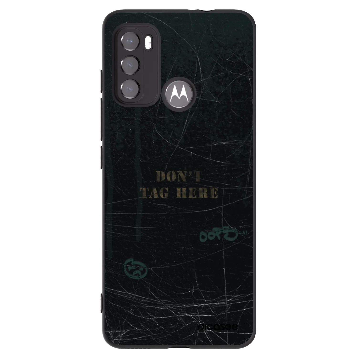 Picasee silikonový černý obal pro Motorola Moto G60 - DON´T TAG
