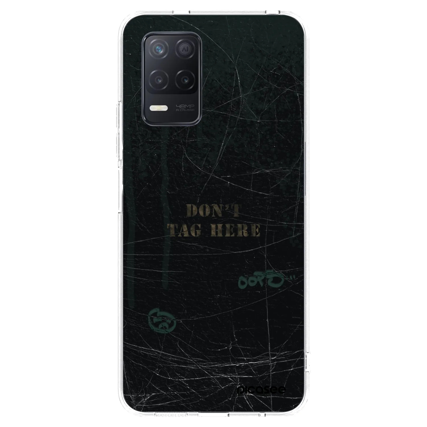 Picasee silikonový průhledný obal pro Realme 8 5G - DON´T TAG