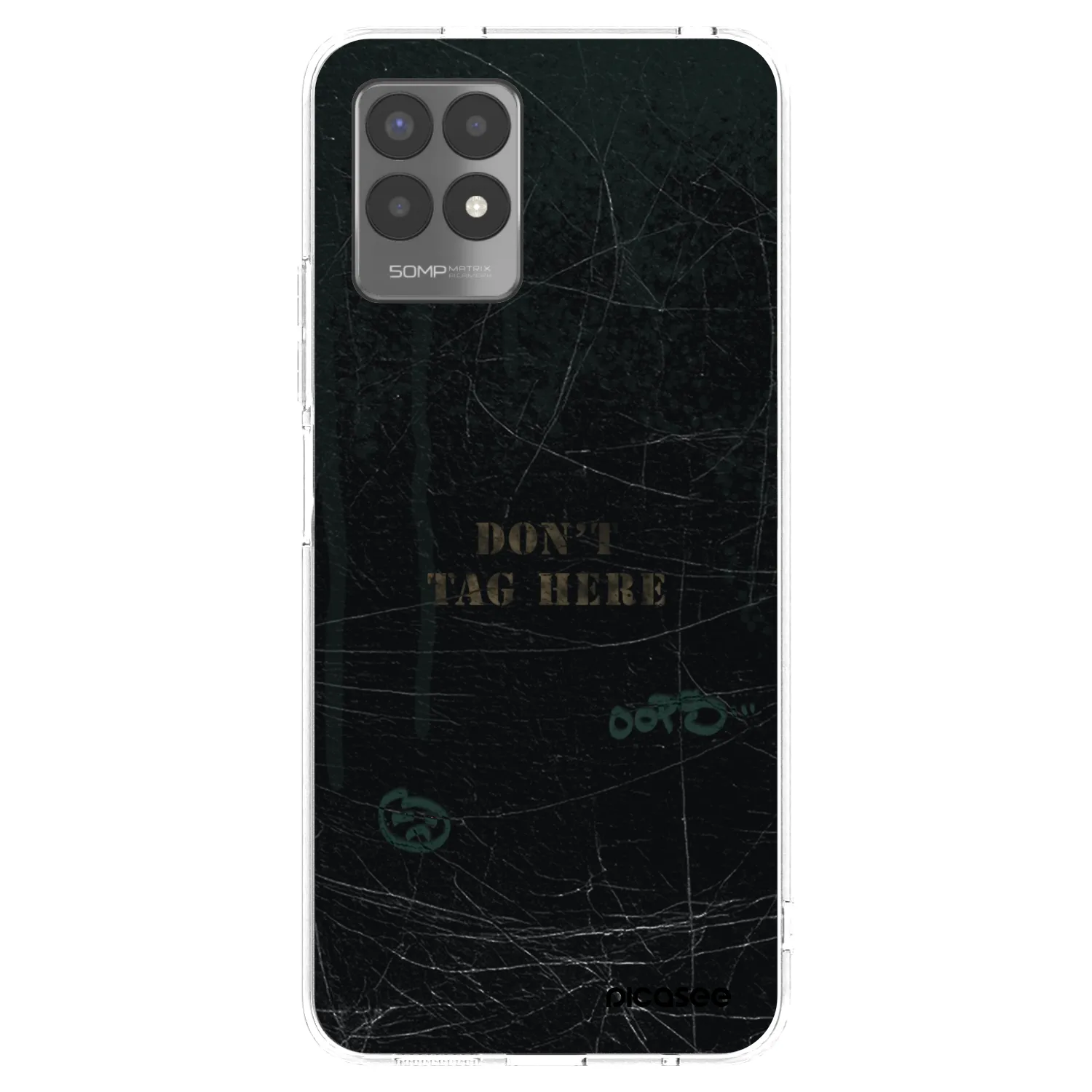 Picasee silikonový průhledný obal pro Realme 8i - DON´T TAG